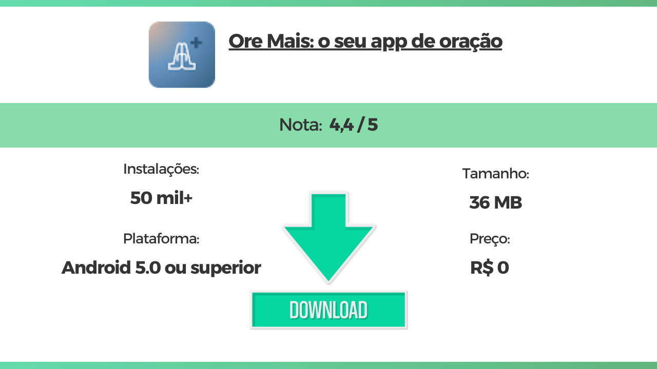Ore Mais o seu app de oração